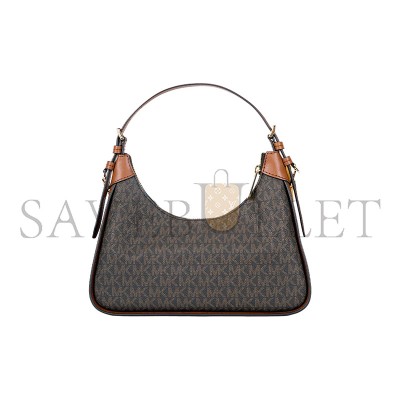 MICHAEL KORS MK WILMA WOMEN'S MEDIUM OLD FLOWER CHAIN UNDERARM BAG CROISSANT 35H3G3WL8B-BROWN (27*20*7cm)